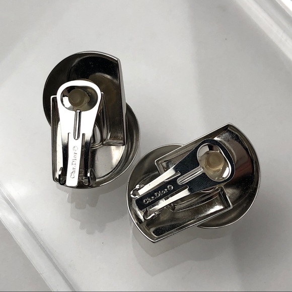 RARE VTG 70s DIOR “CD” LOGO MODERNIST EARRINGS - Picture 14 of 14